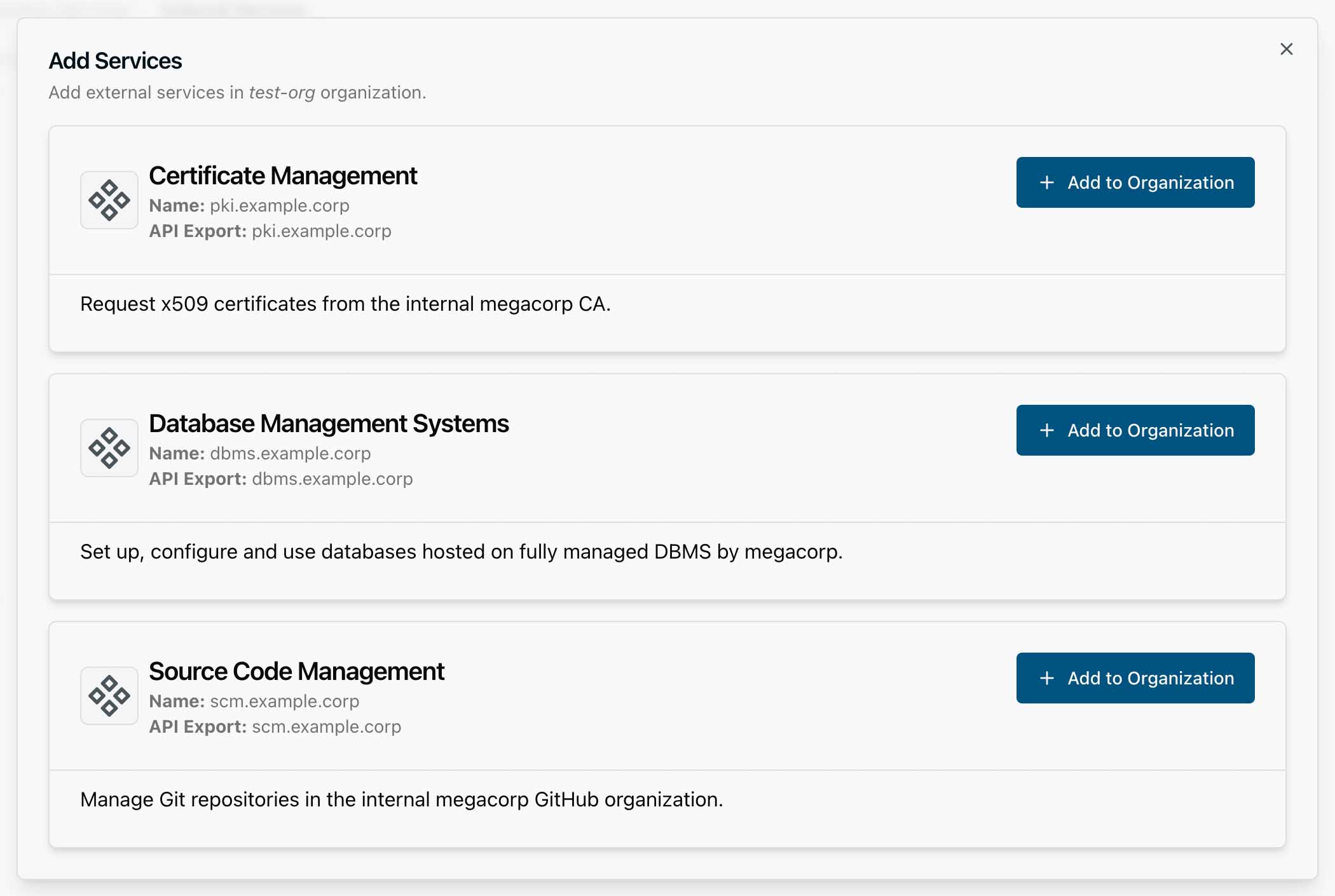 Service Catalog Dialog